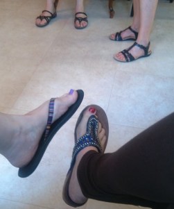 Pam and Diana feetses May 2015