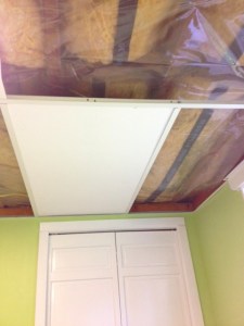 First new ceiling tile