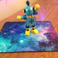 robot and mouse pad