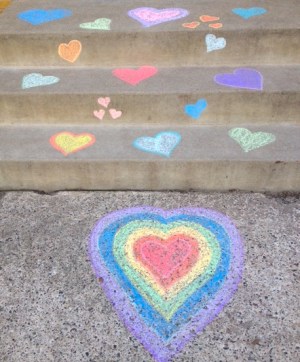 Heart sidewalk
