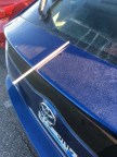 straw on car