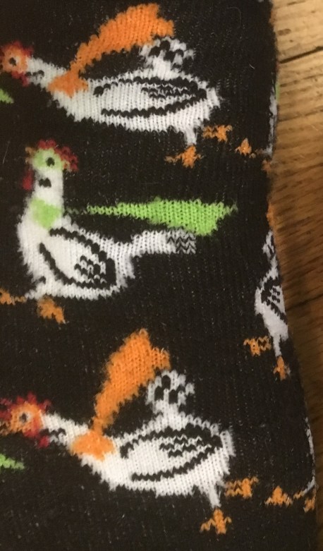super hero chicken socks